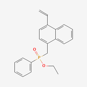 Phosphinic acid, phenyl((4-vinyl-1-naphthyl)methyl)-, ethyl ester