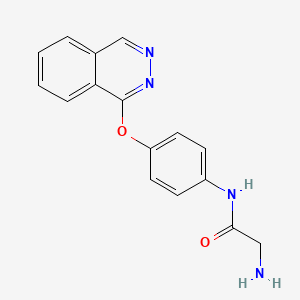 Acetamide, 2-amino-N-(4-(1-phthalazinyloxy)phenyl)-