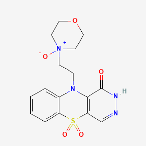 1H-Pyridazino(4,5-b)(1,4)benzothiazin-1-one, 2,10-dihydro-10-(2-(4-morpholinyl)ethyl)-, N,5,5-trioxide, dihydrate