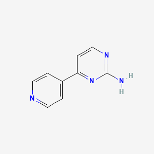 molecular formula C9H8N4 B1270208 4-(Pyridin-4-yl)pyrimidin-2-amine CAS No. 66521-70-8
