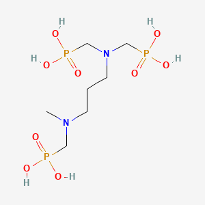 [[[3-[Methyl(phosphonomethyl)amino]propyl]imino]bis(methylene)]bisphosphonic acid