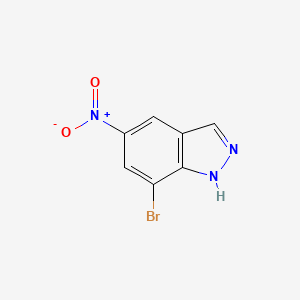 molecular formula C7H4BrN3O2 B1270210 7-bromo-5-nitro-1H-indazole CAS No. 685109-10-8