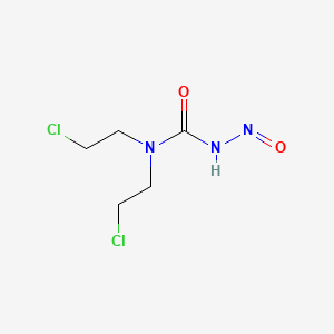 molecular formula C5H9Cl2N3O2 B12702107 Urea, N,N-bis(2-chloroethyl)-N'-nitroso- CAS No. 918147-51-0