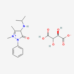 1,2-Dihydro-4-(isopropylamino)-1,5-dimethyl-3-oxo-2-phenyl-3H-pyrazolium hydrogen (R-(R*,R*))-tartrate