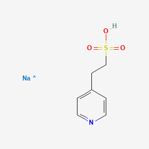 molecular formula C7H9NNaO3S B12702129 4-Pyridineethanesulfonic acid, sodium salt (1:1) CAS No. 64794-52-1