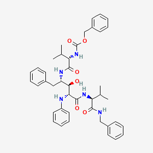 (2R,3R,4S)-N-(2-(Phenylamino)-4-((N-((benzyloxy)carbonyl)valyl)amino)-3-hydroxy-5-phenylpentanoyl)valine benzylamide