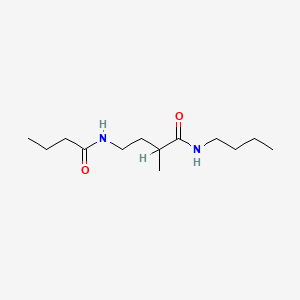 N-Butyl-2-methyl-4-((1-oxobutyl)amino)butanamide