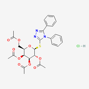 beta-D-Galactopyranoside, 4,5-diphenyl-4H-1,2,4-triazol-3-yl 1-thio-, 2,3,4,6-tetraacetate, monohydrochloride