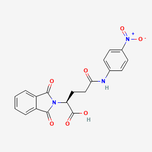 2H-Isoindole-2-acetic acid, 1,3-dihydro-alpha-(3-((4-nitrophenyl)amino)-3-oxopropyl)-1,3-dioxo-, (S)-