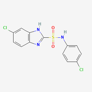 1H-Benzimidazole-2-sulfonamide, 5-chloro-N-(4-chlorophenyl)-