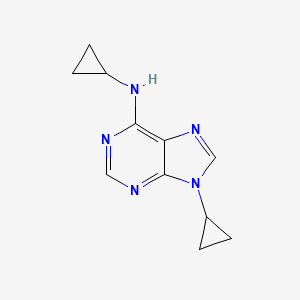 9H-Purin-6-amine, N,9-dicyclopropyl-