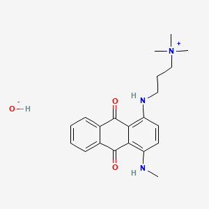 3-((9,10-Dihydro-4-(methylamino)-9,10-dioxo-1-anthryl)aminopropyl)trimethylammonium hydroxide