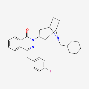 1(2H)-Phthalazinone, 2-(8-(cyclohexylmethyl)-8-azabicyclo(3.2.1)oct-3-yl)-4-((4-fluorophenyl)methyl)-