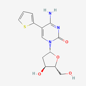 4-Amino-1-(4-hydroxy-5-hydroxymethyl-tetrahydro-furan-2-yl)-5-thiophen-2-yl-1H-pyrimidin-2-one