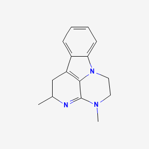 2,4,5,6-Tetrahydro-2,4-dimethyl-1H-3,4,6a-triazafluoranthene