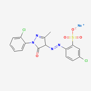 Sodium 5-chloro-2-((1-(2-chlorophenyl)-4,5-dihydro-3-methyl-5-oxo-1H-pyrazol-4-yl)azo)benzenesulphonate