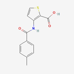 molecular formula C13H11NO3S B1270262 3-[(4-甲基苯甲酰)氨基]-2-噻吩羧酸 CAS No. 478080-03-4