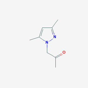 molecular formula C8H12N2O B1270263 1-(3,5-二甲基-1H-吡唑-1-基)丙酮 CAS No. 361343-66-0