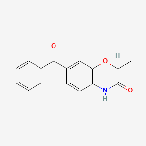 (+-)-7-Benzoyl-2-methyl-2H-1,4-benzoxazin-3(4H)-one