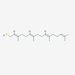 B127027 (2E,6E,10E)-3,7,11,15-tetramethylhexadeca-2,6,10,14-tetraene-1-thiol CAS No. 191022-18-1