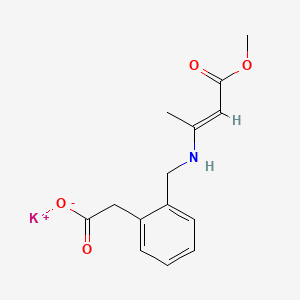 Potassium (2-(((3-methoxy-1-methyl-3-oxoprop-1-enyl)amino)methyl)phenyl)acetate