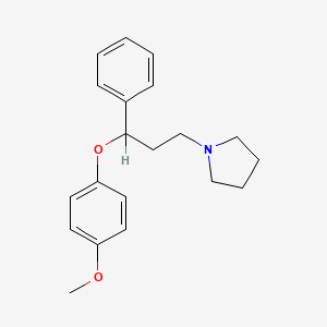 1-(3-(4-Methoxyphenoxy)-3-phenylpropyl)pyrrolidine