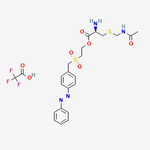 2-((p-(Phenylazo)benzyl)sulphonyl)ethyl S-(acetamidomethyl)-L-cysteinate, mono(trifluoroacetate)