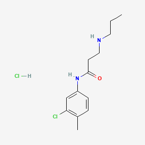 p-Propionotoluidide, 3'-chloro-3-propylamino-, hydrochloride