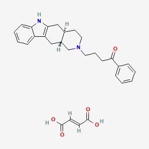 4-[(4aR,11aR)-1,3,4,4a,5,6,11,11a-octahydropyrido[4,3-b]carbazol-2-yl]-1-phenylbutan-1-one;(E)-but-2-enedioic acid