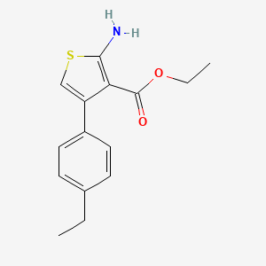 B1270301 Ethyl 2-amino-4-(4-ethylphenyl)thiophene-3-carboxylate CAS No. 350989-99-0