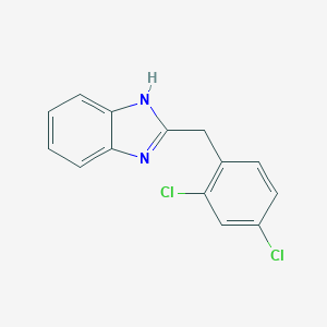 molecular formula C14H10Cl2N2 B127031 2-(2,4-二氯苄基)-1H-苯并[d]咪唑 CAS No. 154660-96-5