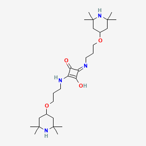 1,3-Dioxido-2,4-bis((3-((2,2,6,6-tetramethyl-4-piperidyl)oxy)propyl)amino)cyclobutenediylium