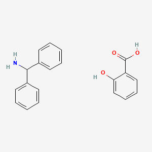 Benzenemethanamine, alpha-phenyl-, 2-hydroxybenzoate