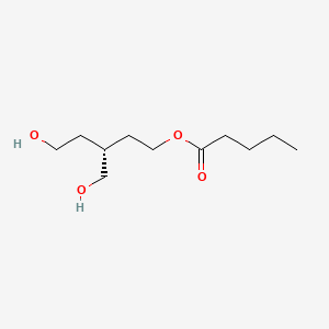 [(3R)-5-hydroxy-3-(hydroxymethyl)pentyl] pentanoate