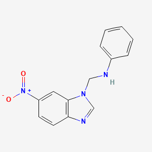 1H-Benzimidazole-1-methanamine, 6-nitro-N-phenyl-