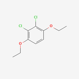 molecular formula C10H12Cl2O2 B12703201 2,3-Dichloro-1,4-diethoxybenzene CAS No. 56054-73-0