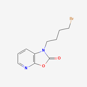 Oxazolo(5,4-b)pyridin-2(1H)-one, 1-(4-bromobutyl)-