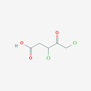 molecular formula C5H6Cl2O3 B12703225 3,5-Dichlorolevulinic acid CAS No. 73344-22-6