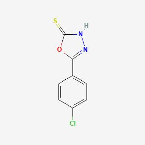 B1270341 5-(4-Chlorophenyl)-1,3,4-oxadiazole-2-thiol CAS No. 23766-28-1