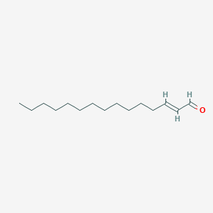 molecular formula C15H28O B12703414 2-Pentadecenal CAS No. 96360-08-6