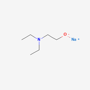 molecular formula C6H14NNaO B12703422 Sodium 2-(diethylamino)ethanolate CAS No. 30381-48-7