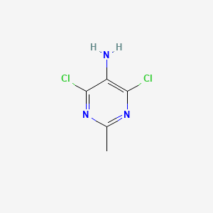 B1270343 5-Amino-4,6-dichloro-2-methylpyrimidine CAS No. 39906-04-2