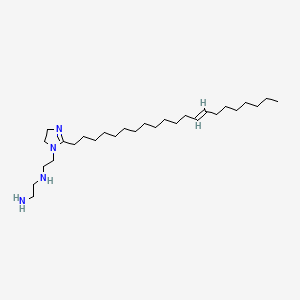 molecular formula C28H56N4 B12703439 N-(2-(2-(13-Henicosen-1-yl)-4,5-dihydro-1H-imidazol-1-yl)ethyl)ethylenediamine CAS No. 94022-17-0