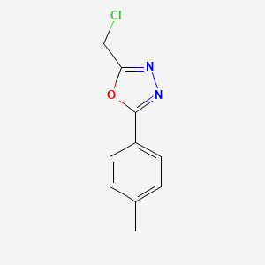 B1270348 2-(Chloromethyl)-5-(4-methylphenyl)-1,3,4-oxadiazole CAS No. 287197-95-9