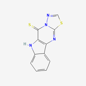 14-thia-8,11,12,16-tetrazatetracyclo[7.7.0.02,7.011,15]hexadeca-1(9),2,4,6,12,15-hexaene-10-thione