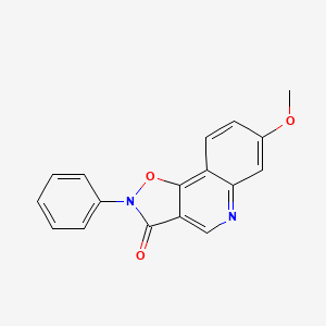 Isoxazolo(4,5-c)quinolin-3(2H)-one, 7-methoxy-2-phenyl-