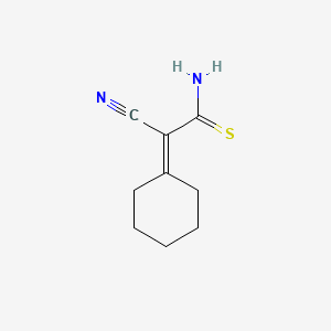 molecular formula C9H12N2S B1270359 2-Cyano-2-cyclohexylideneethanethioamide CAS No. 129224-53-9
