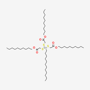 Decyl 4-[[2-(decyloxy)-2-oxoethyl]thio]-4-dodecyl-7-oxo-8-oxa-3,5-dithia-4-stannaoctadecanoate