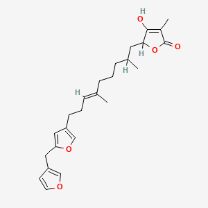 2(5H)-Furanone, 5-(9-(5-(3-furanylmethyl)-3-furanyl)-2,6-dimethyl-6-nonenylidene)-