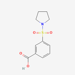 molecular formula C11H13NO4S B1270370 3-(吡咯烷-1-磺酰基)苯甲酸 CAS No. 7326-79-6